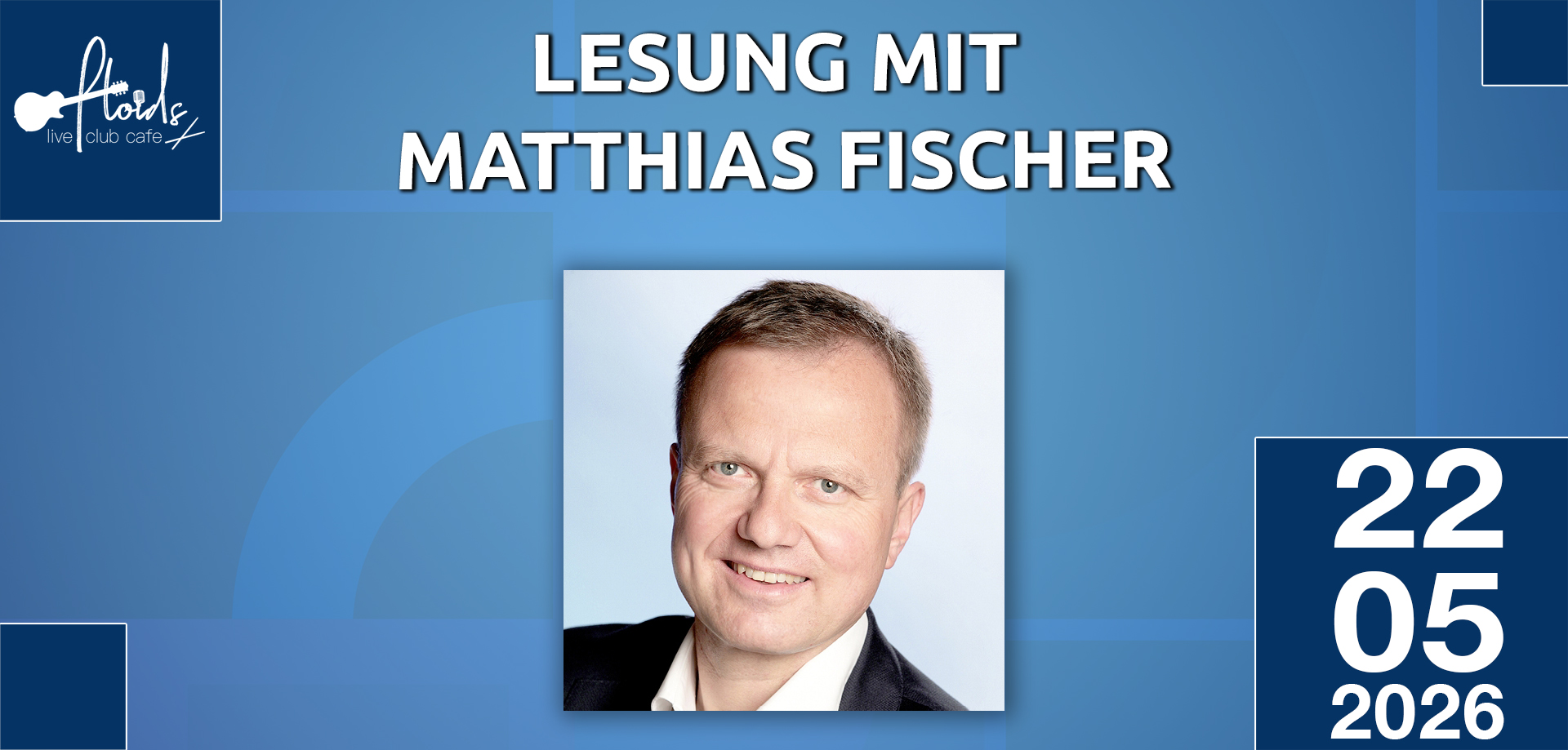 Peter Mathias Fischer 22. Mai 2026 - Lesung mit Matthias Fischer - floids